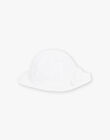 Baby girl's white hat with flower embroidery CAJEANNE / 22E4BFH2CHA001